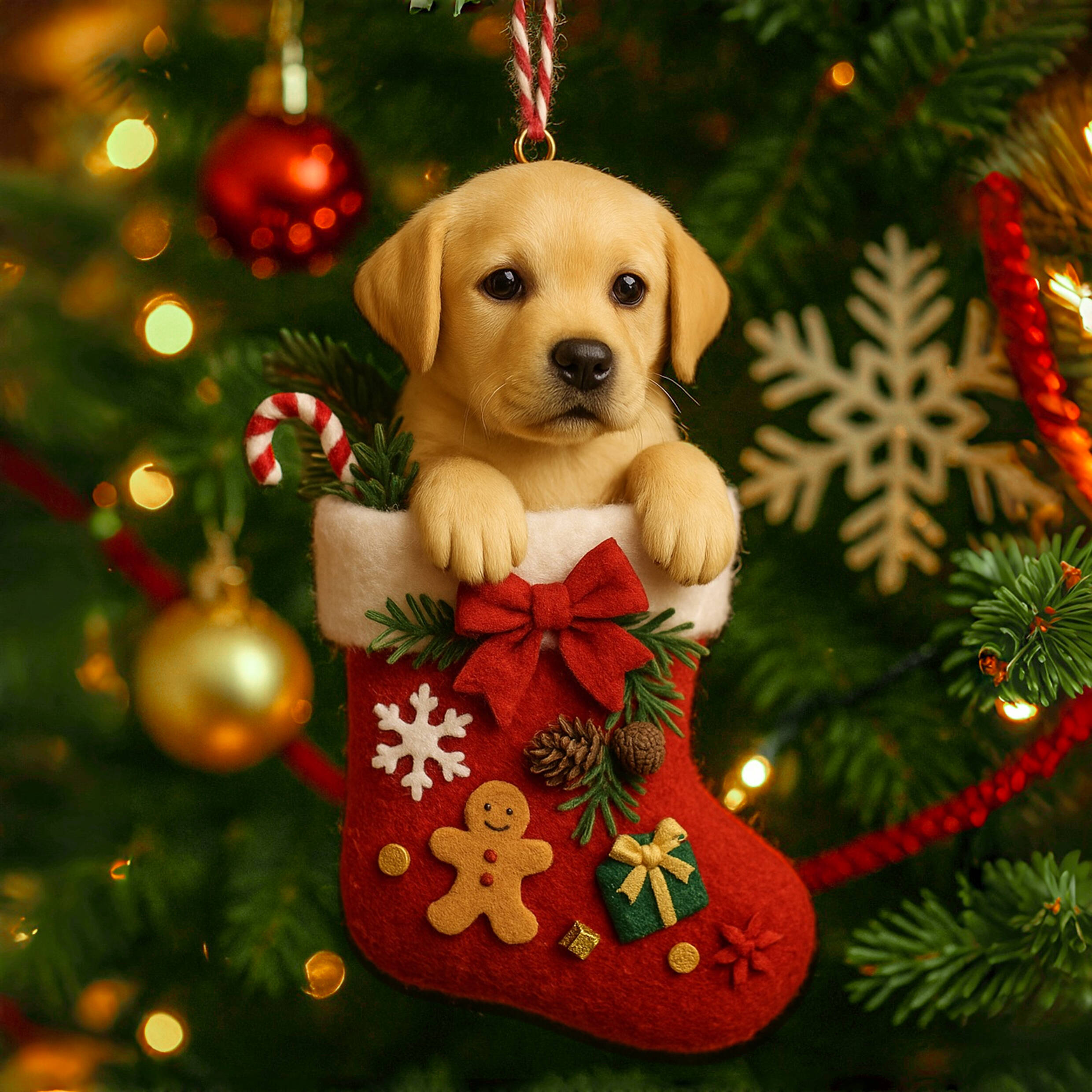 Puppy Stocking Ornaments