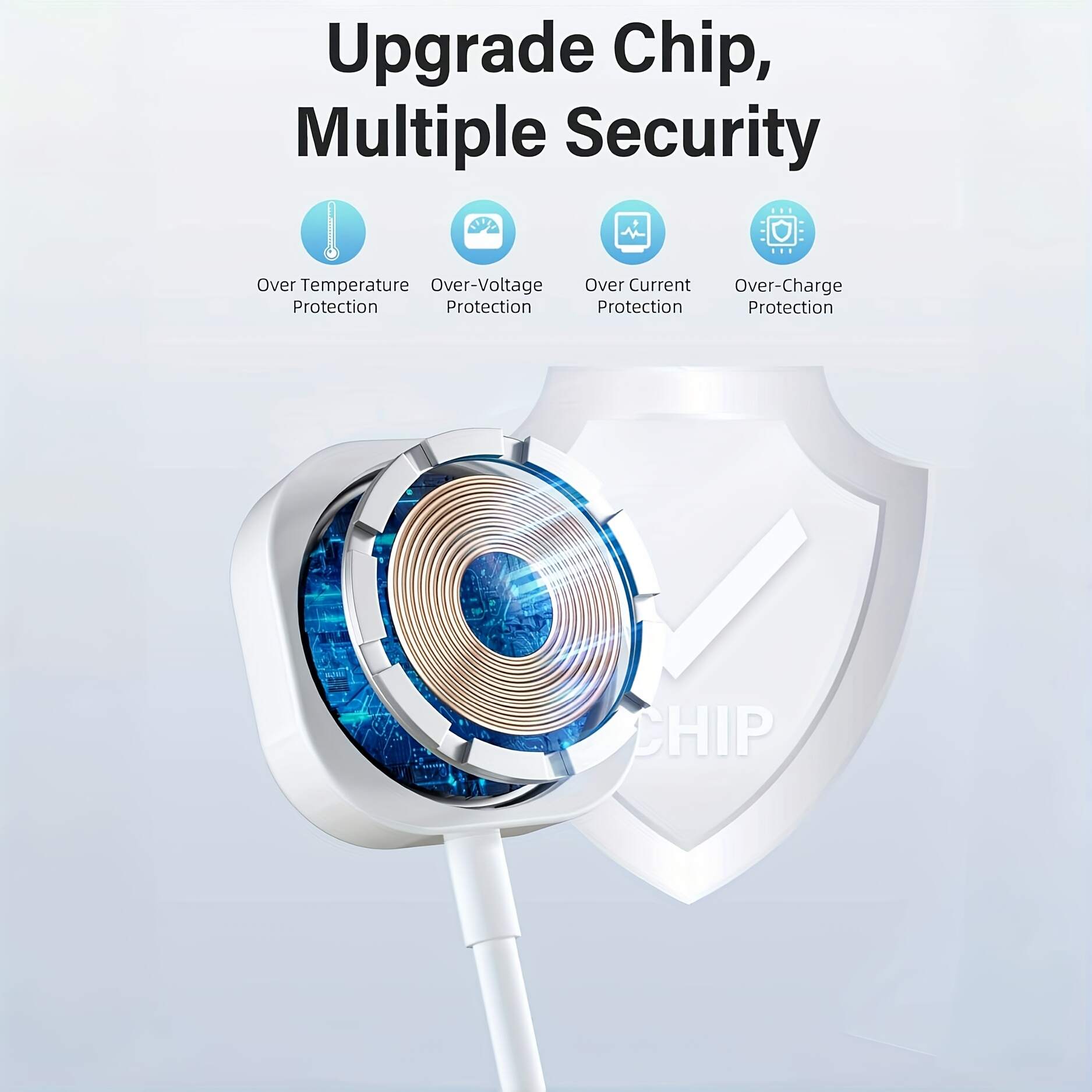 XNOIK Magnetic Wireless Charger for Apple Watch - Fast Charging USB Cable, Compact and Efficient, Compatible with iWatch Series Ultra, SE, 1-10 - Sleek White Portable Design