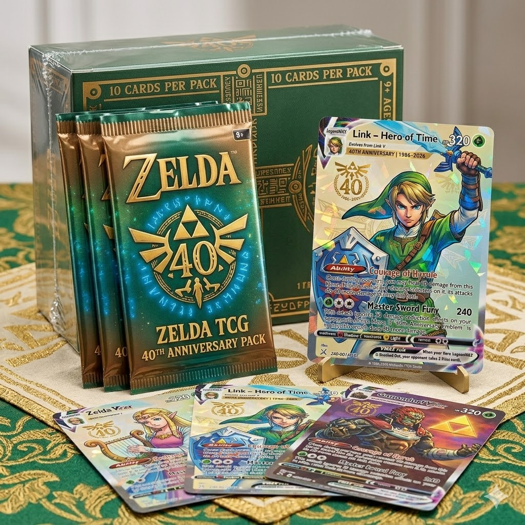 The Legend of Zelda 40th Anniversary TCG Cards