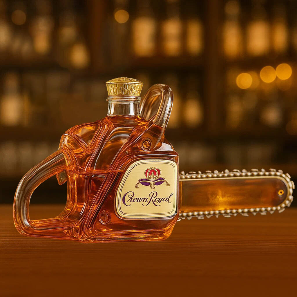 Chainsaw Whiskey Bottle