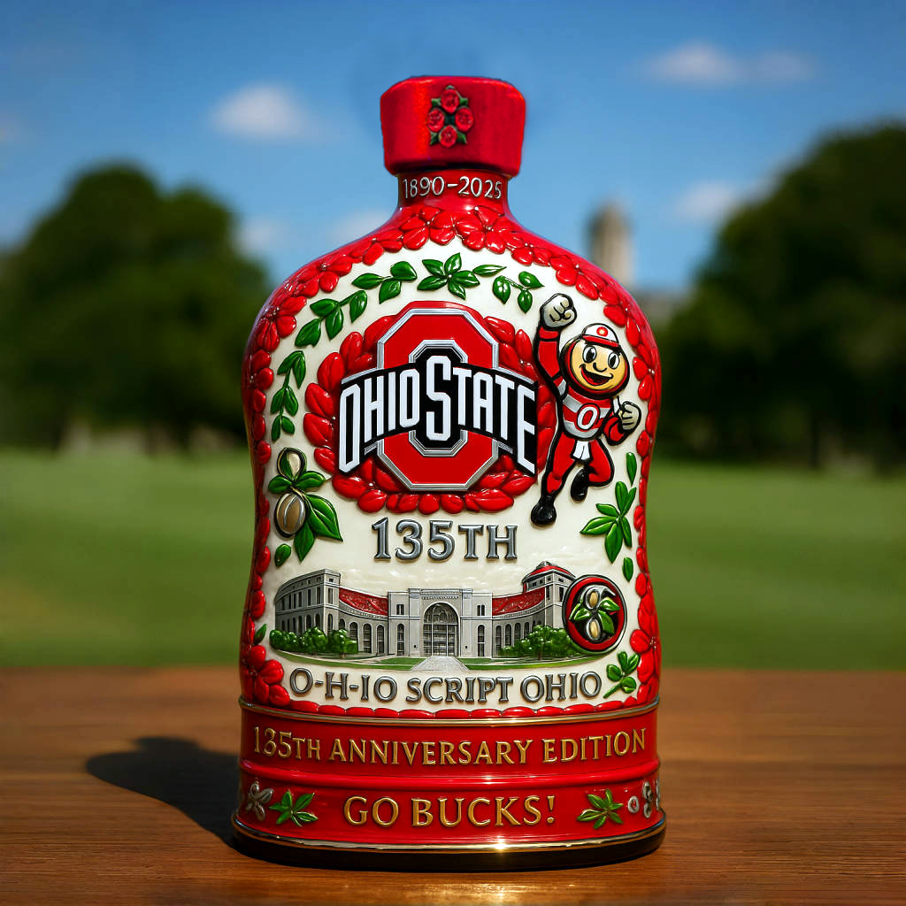 Ohio State Buckeyes 135th Anniversary Commemorative Decanter