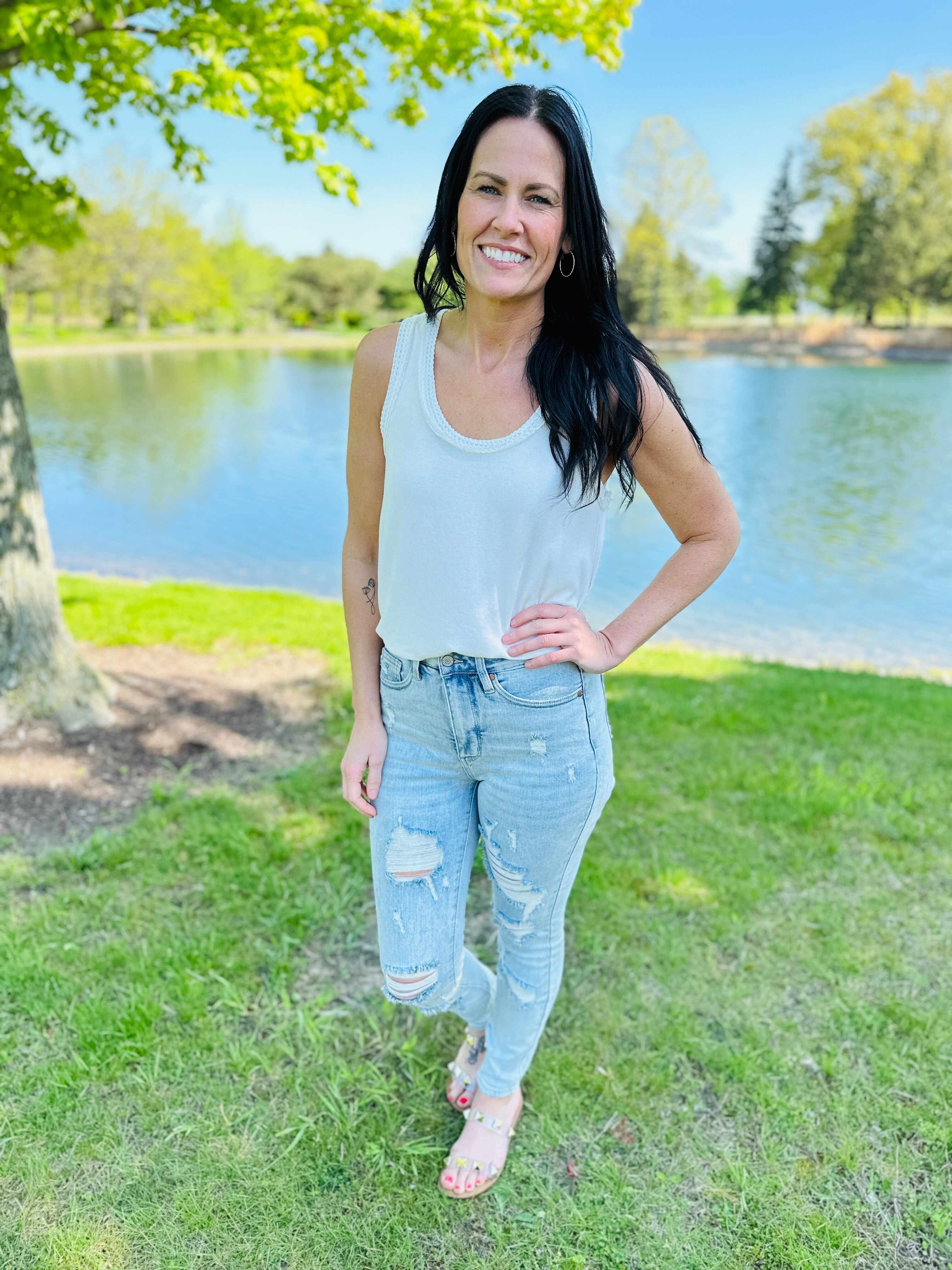 Tummy Control Skinny Jeans in Reg/Curvy Always in Control Restock