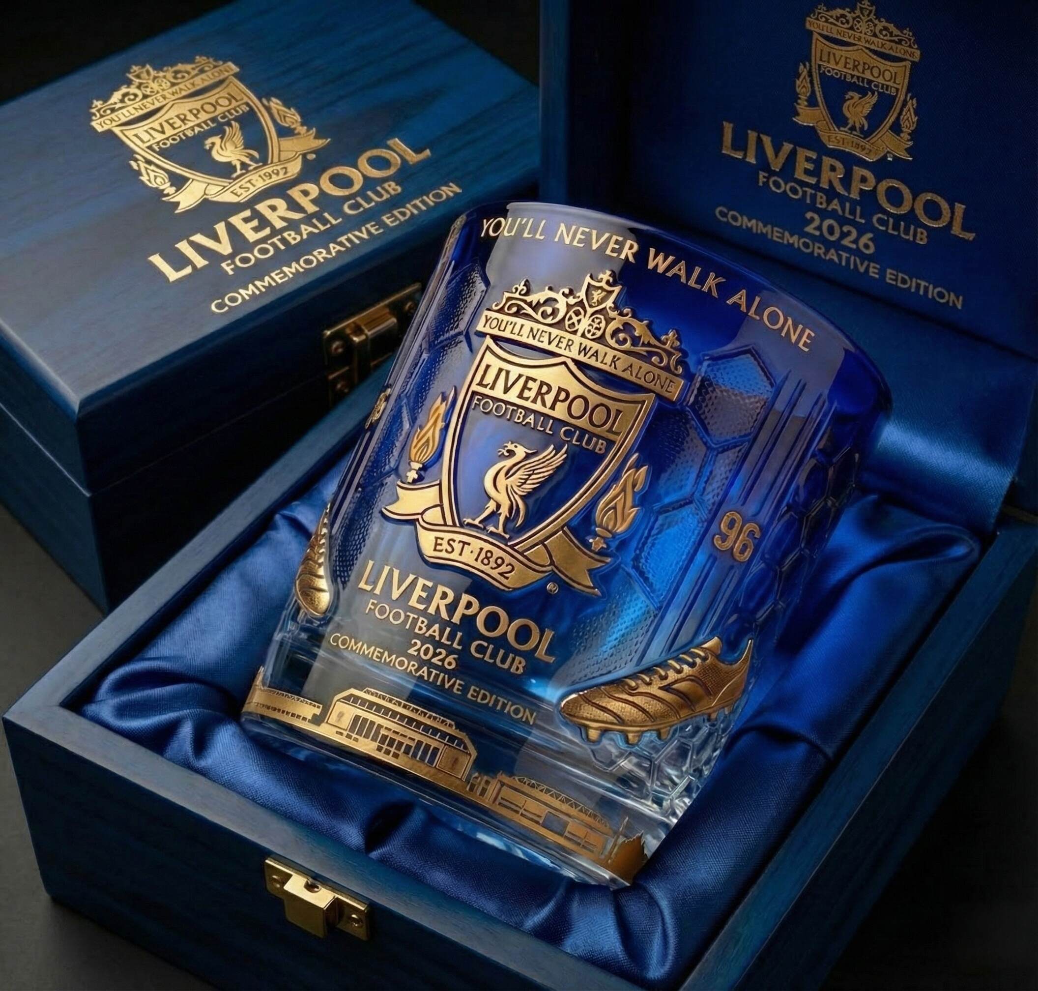 Liverpool Football Club 2026 Commemorative Whiskey Glass
