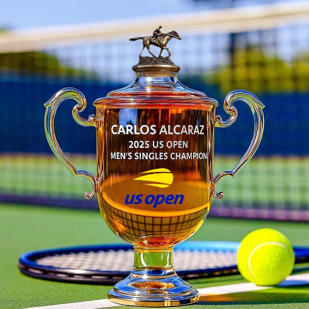 US Open Championship Carlos Alcaraz Whiskey Bottle
