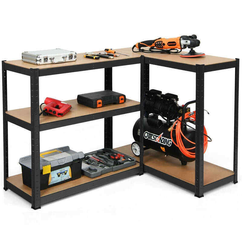 72 Inch 5-Shelf Steel Garage Storage Rack Display Stand with Adjustable Shelves