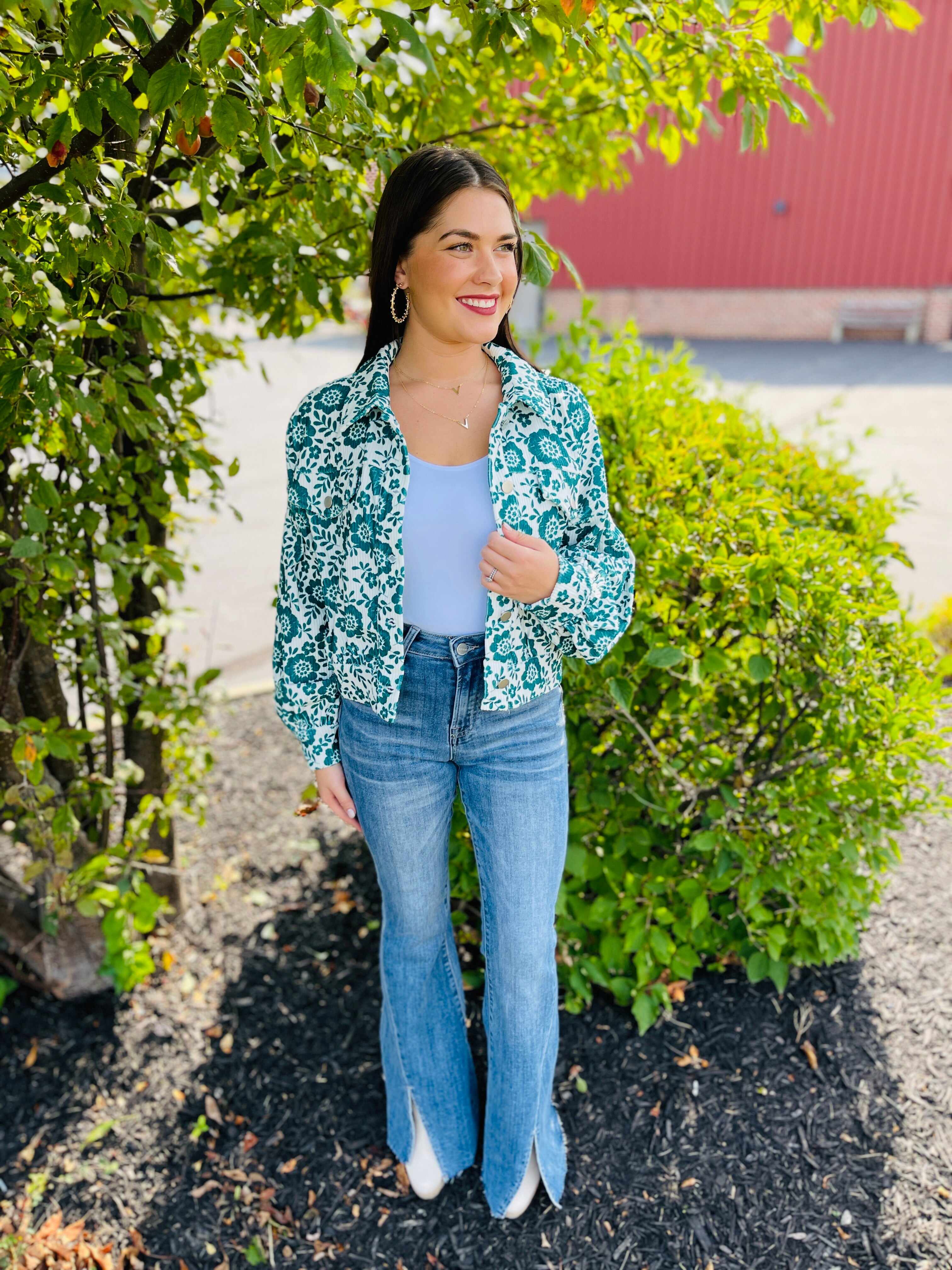 Risen Plus/Reg Hi-Rise Twist And Shout Your Love Flare Jeans