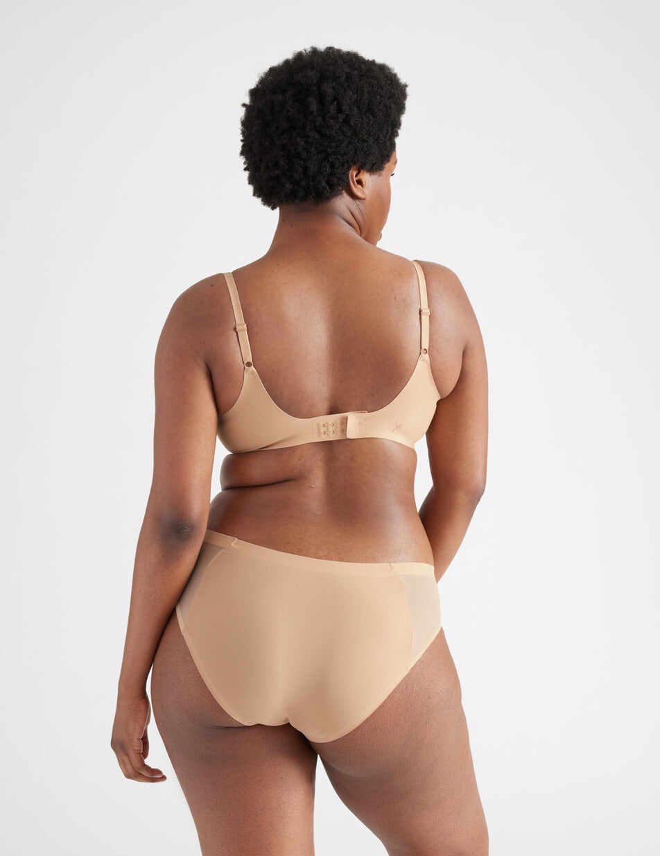 Light Leakproof No-Show Mesh Bikini