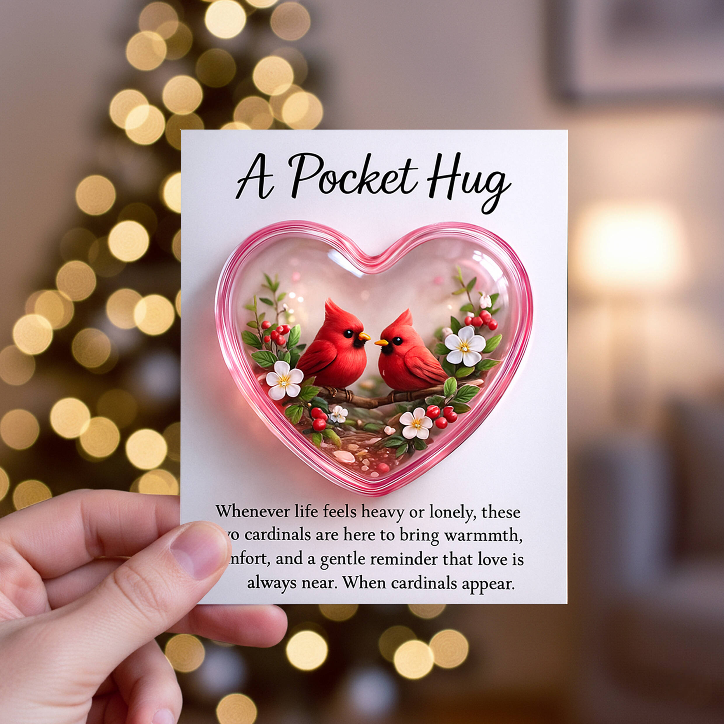 Cardinal Love Pocket Hug Keepsake