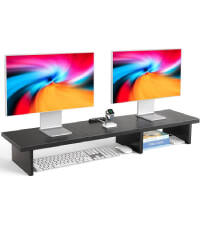 Monitor Stand Riser, Monitor Riser, Laptop Stand for Desk, Laptop Riser, Desk Organizer for Monitor, Laptop Shelf w/Vented for Screen, Computer Stand for Laptop, PC, Printer, for Home & Office