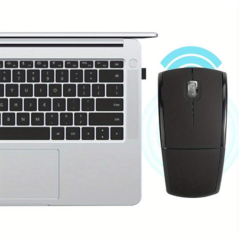 Wireless Foldable Mouse - 2.4GHz Receiver/Optical Tracking/Ergonomic Design/Portable for Laptops, Desktop Computers