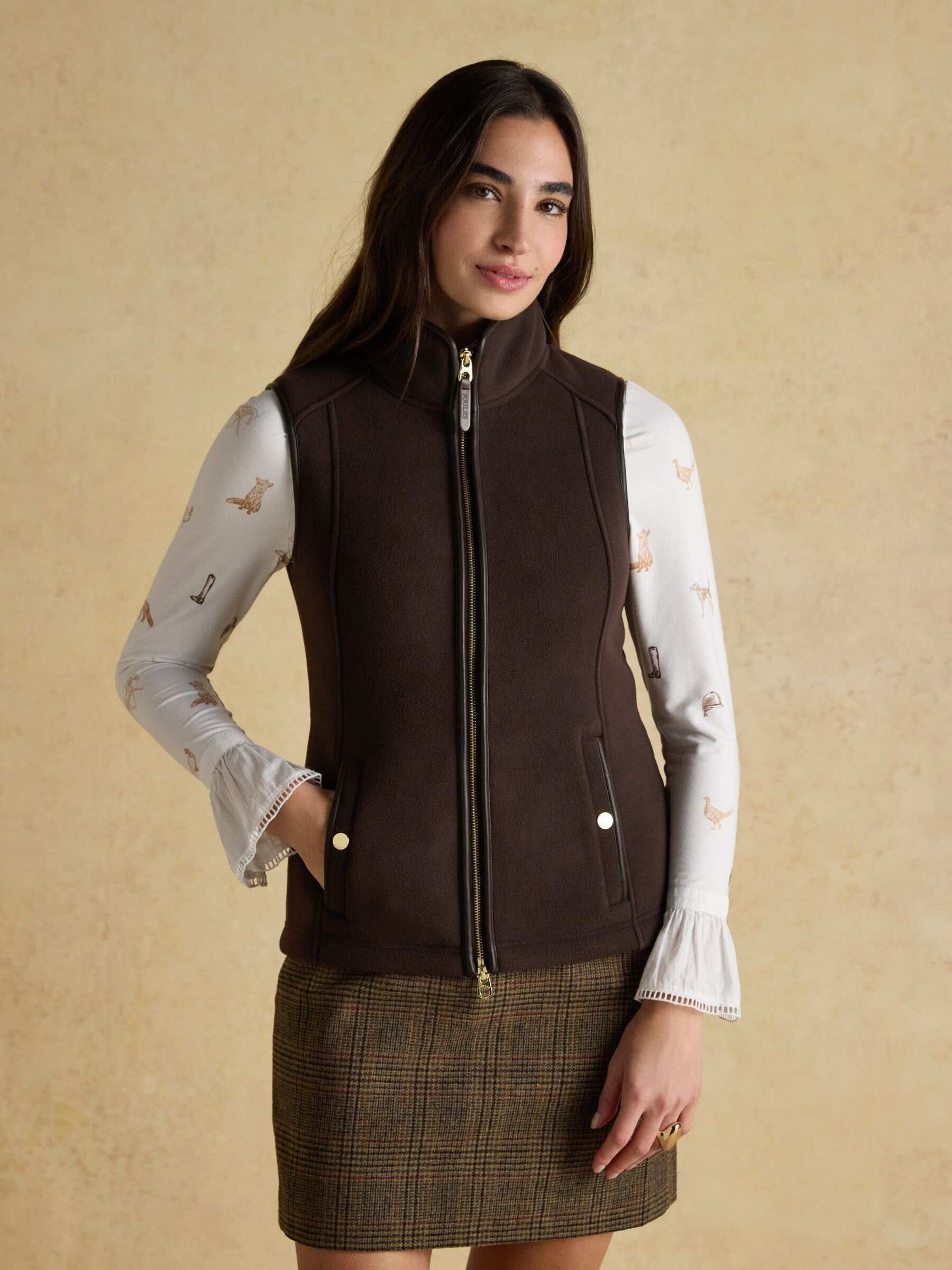 Heritage Black Fleece Gilet