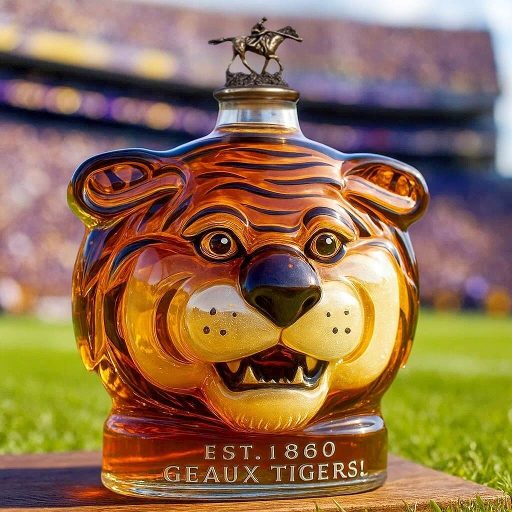 TIGERS Mascot Limited Edition Whisky Bottle