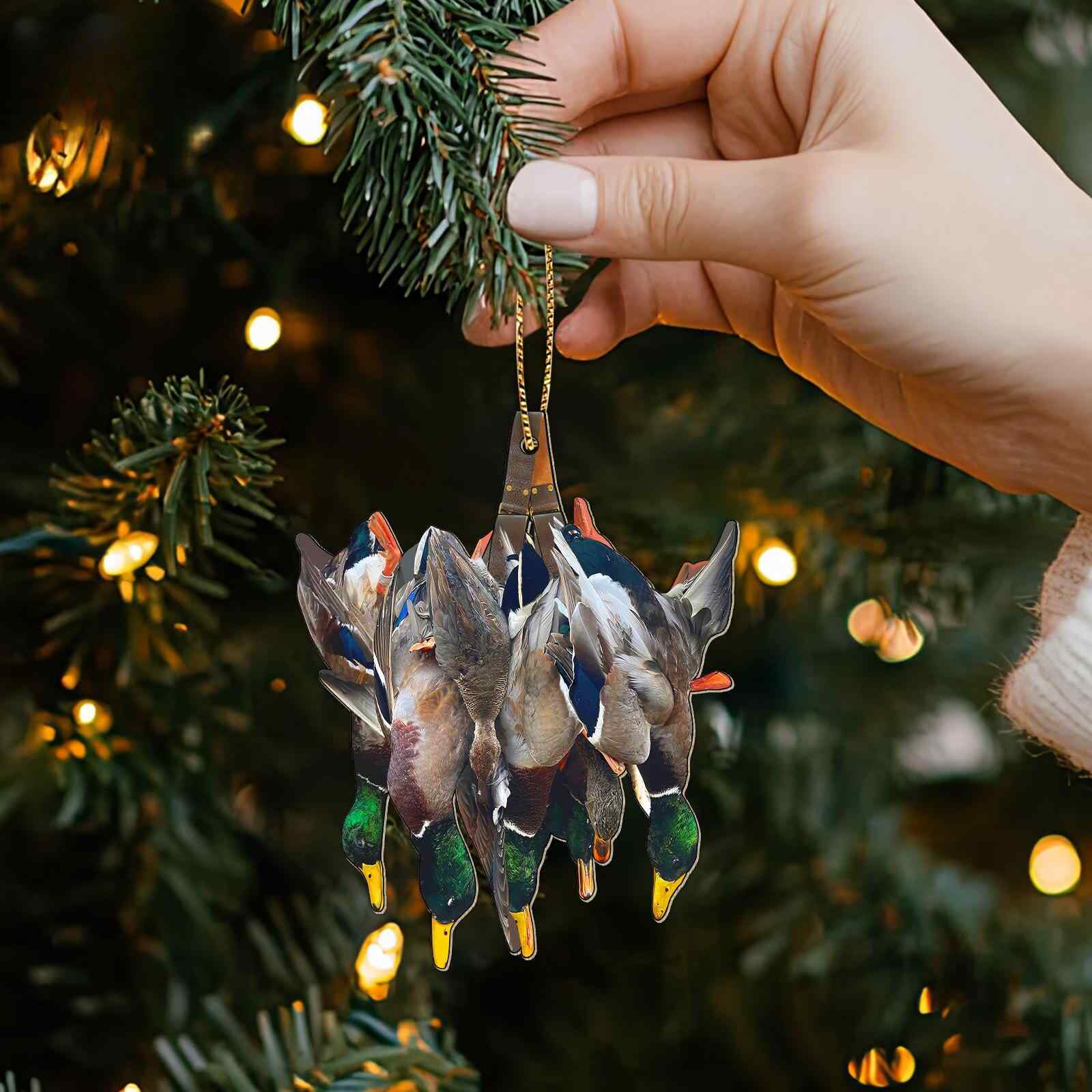 🦆🎄Duck Hunting Christmas Ornament