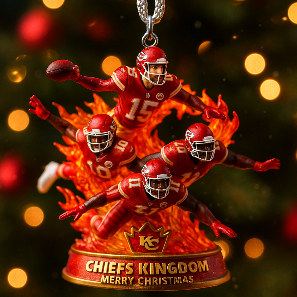 🔥 Chiefs Kingdom Christmas Ornament 2025 🎄