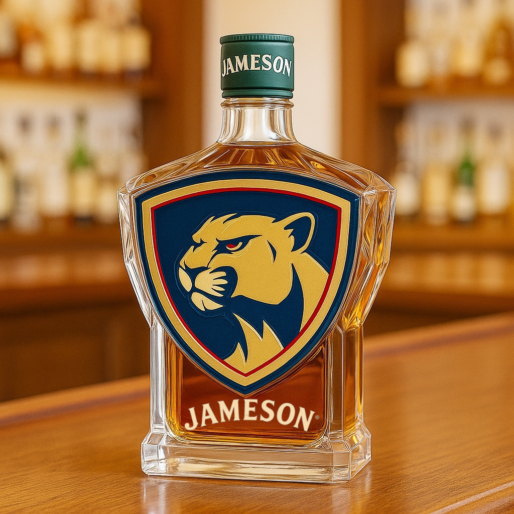 Florida Panthers Whiskey Bottle