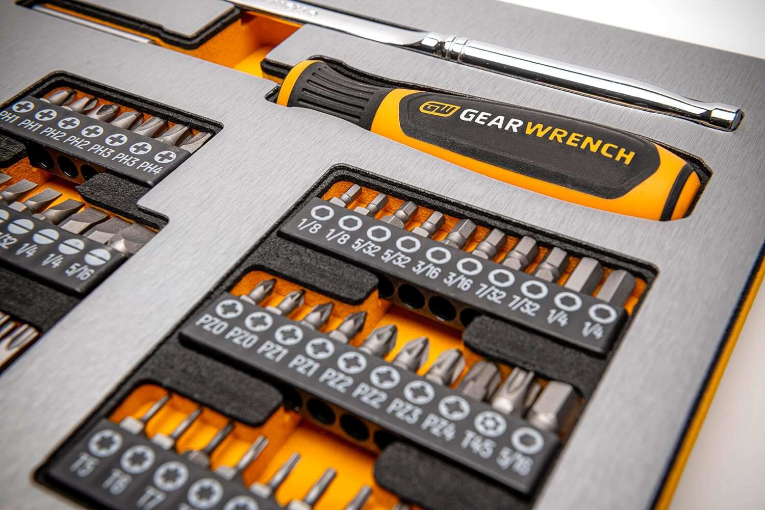 GEARWRENCH 1268 Piece Master Mechanics Tool Set in Premium Modular Foam Trays with GSX Mobile Tool Storage | MEGAMOD1268