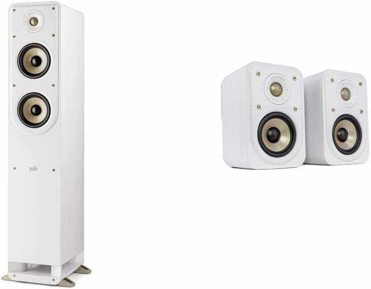 Polk Audio Signature Elite ES20 Bookshelf Speaker - Hi-Res Audio Certified,Dolby Atmos & DTS:X Compatible, 1