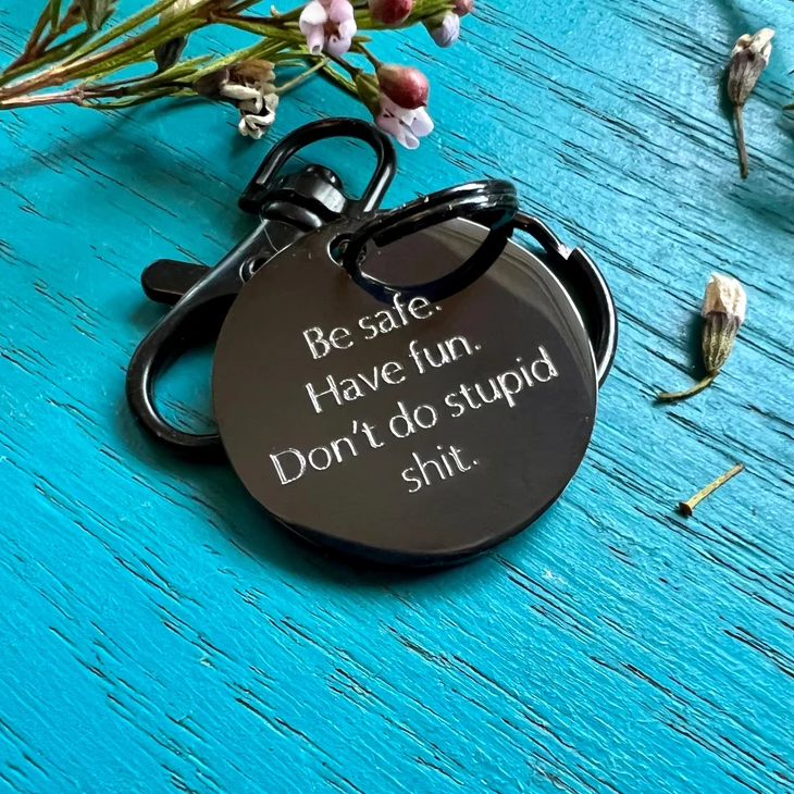 Hand Stamped Keychain