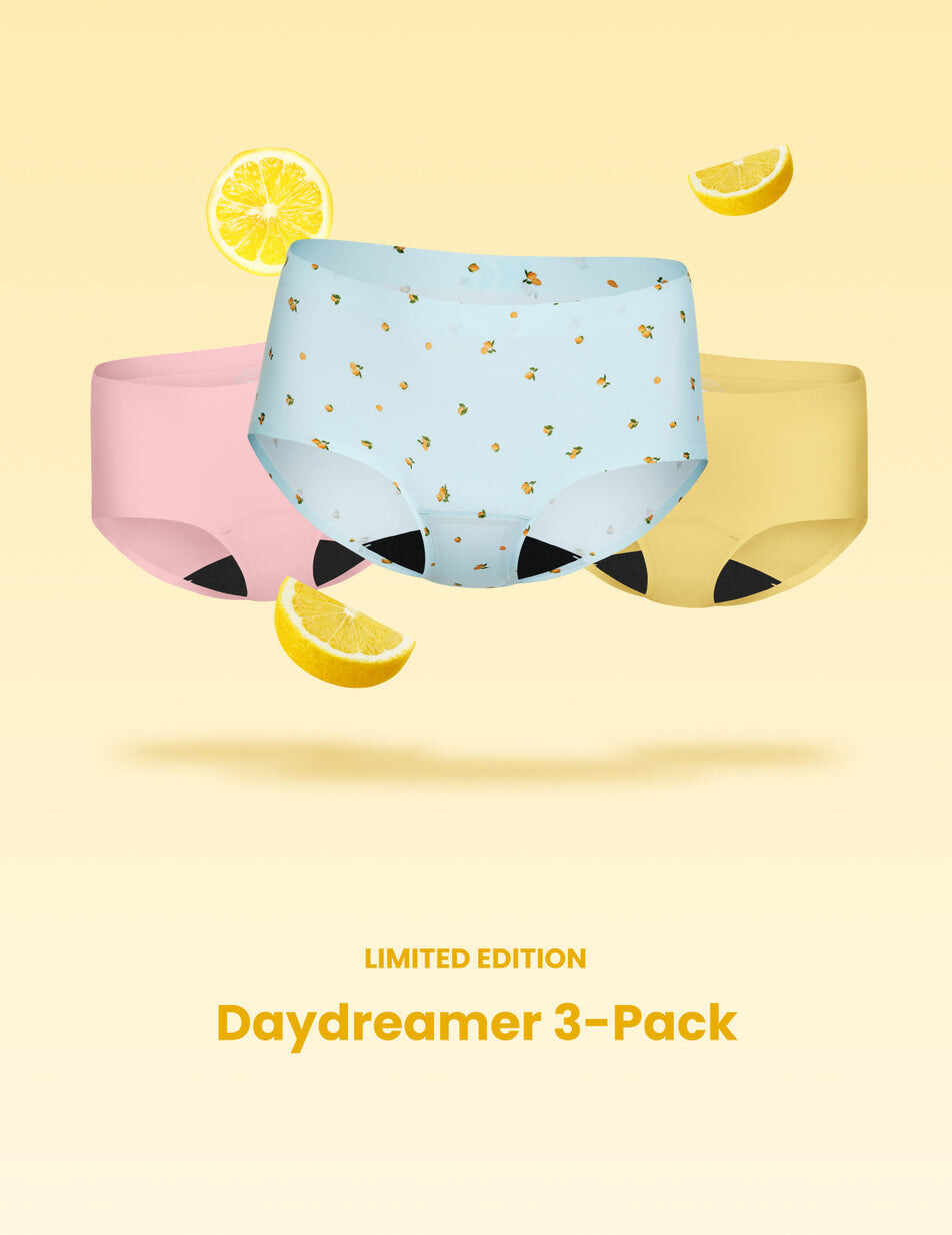 Teen Light Leakproof No-Show Underwear Boyshort 3-Pack