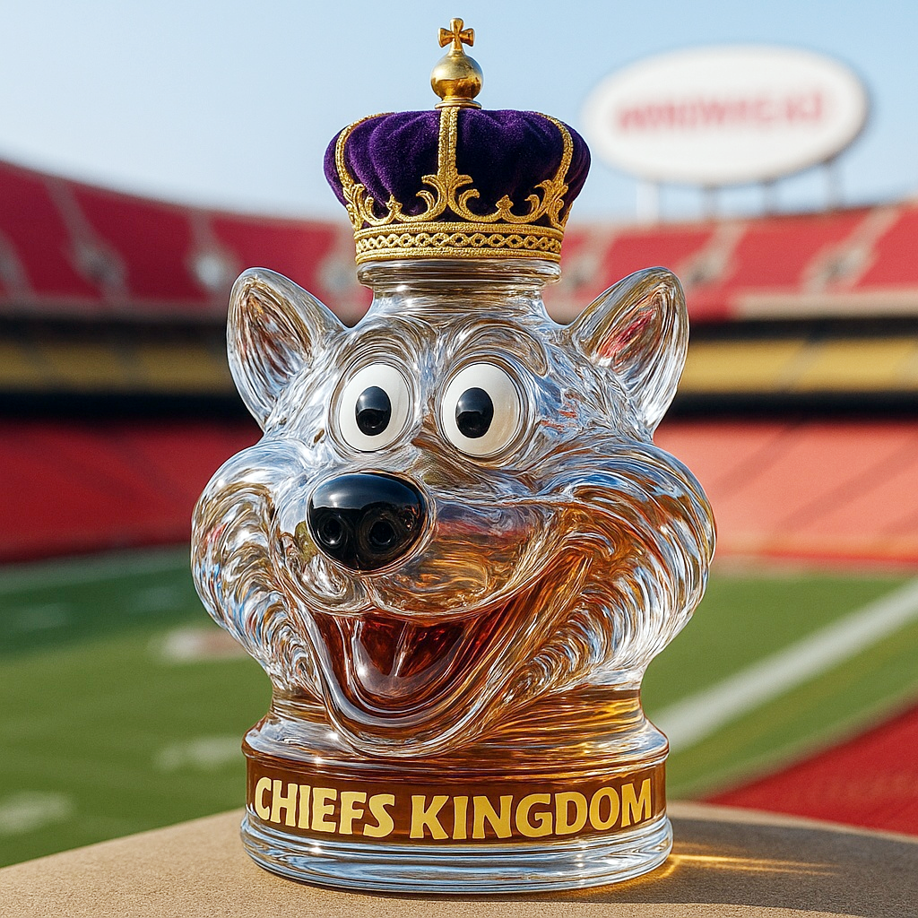 KC Wolf  Whiskey Bottle