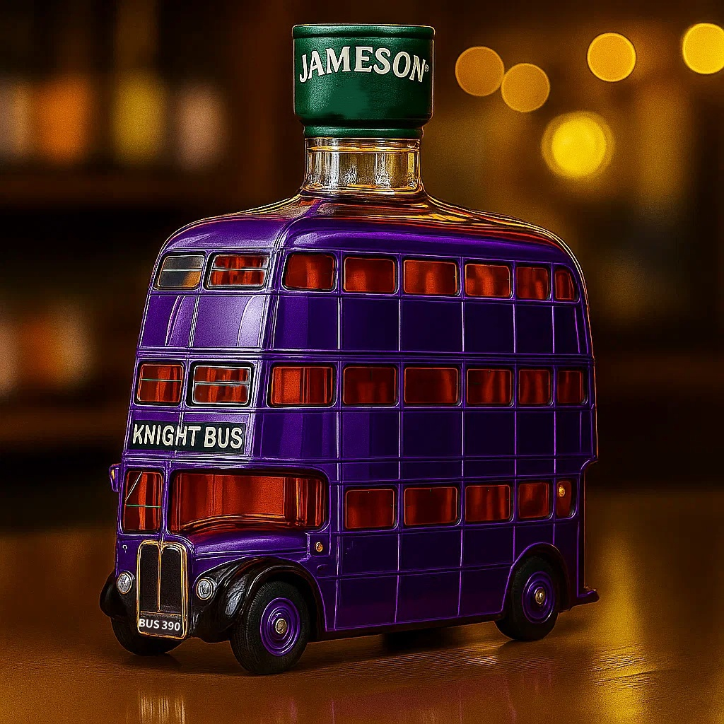 Knight Bus Whiskey Bottle