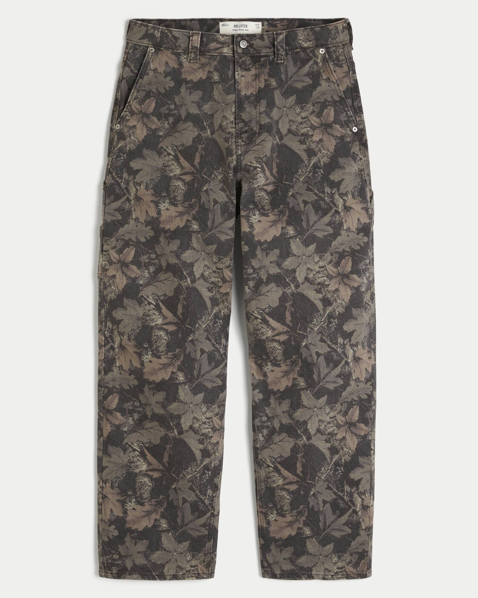 Medium Wash Skater Baggy Jeans