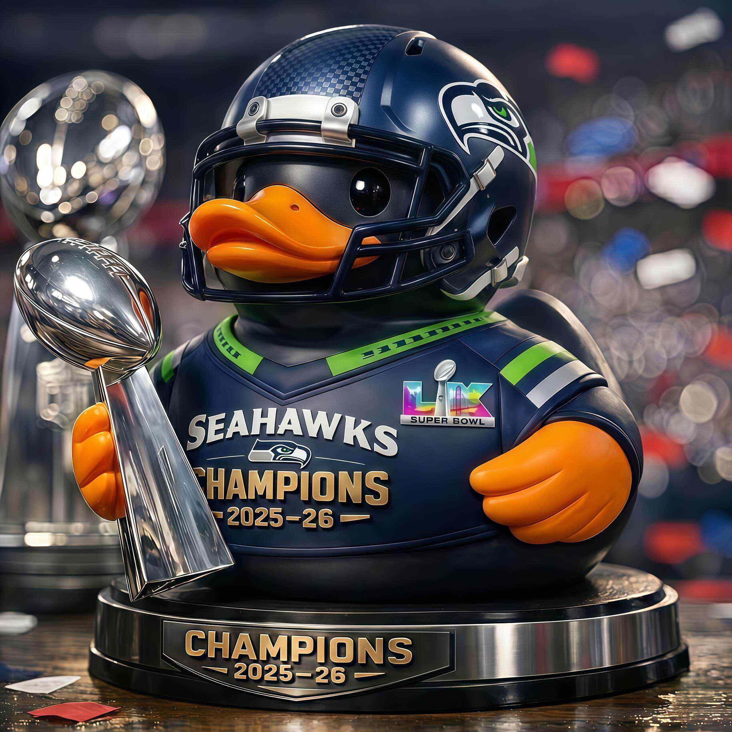 [PRE-ORDER]Seattle Seahawks Super Bowl Champion Collectible Duck
