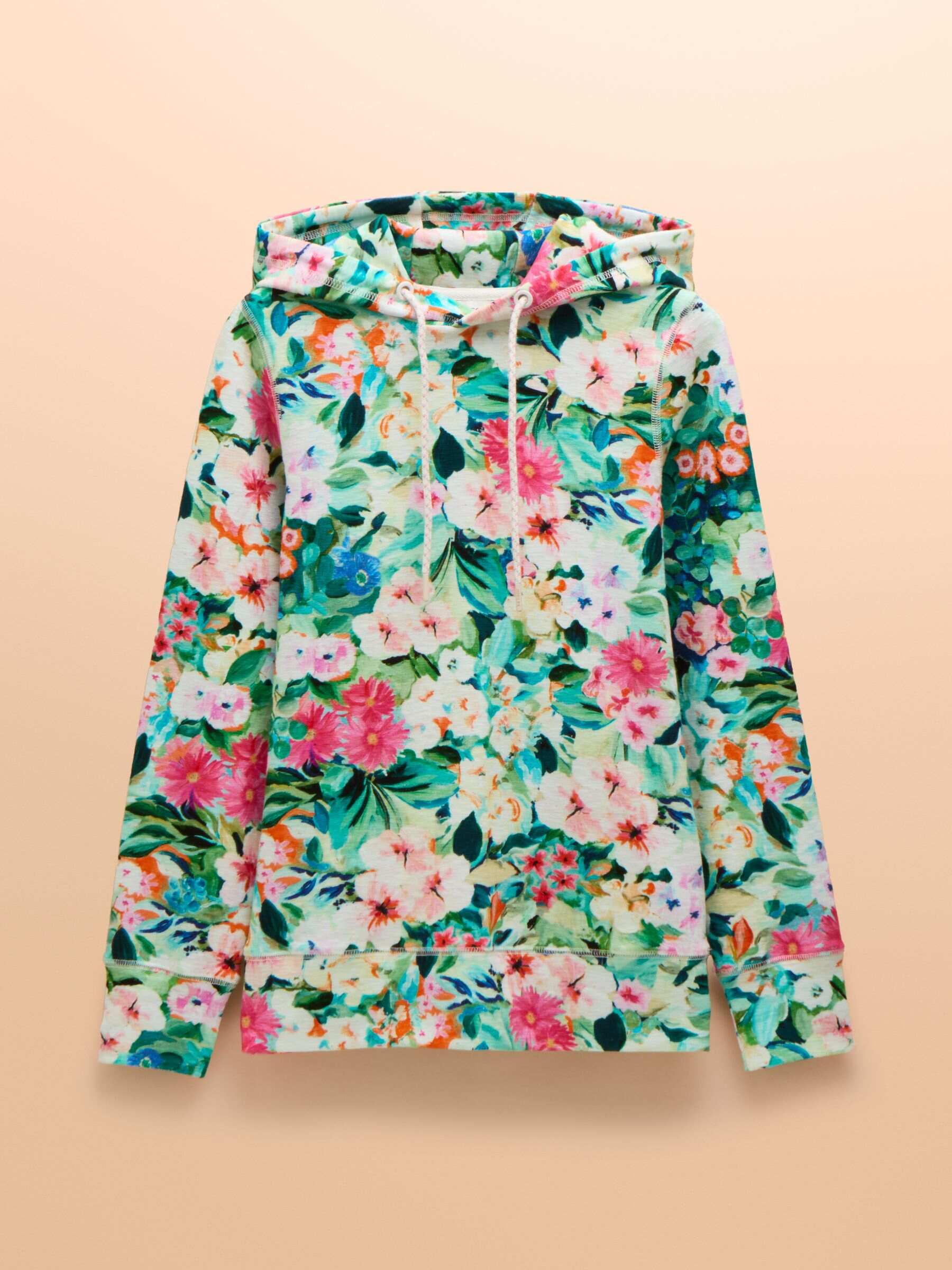 Marlston Floral Cotton Rich Slim Fit Hoodie
