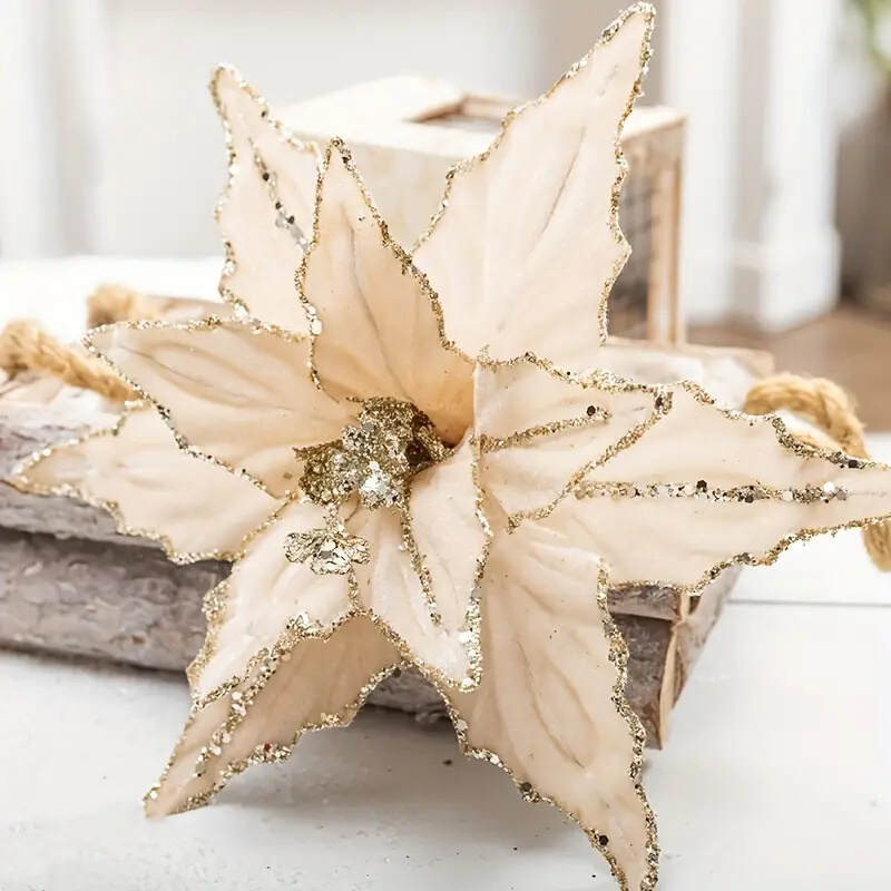 🎄Early Christmas Sale 49% OFF🎄Sequined Velvet Artificial Christmas Flower
