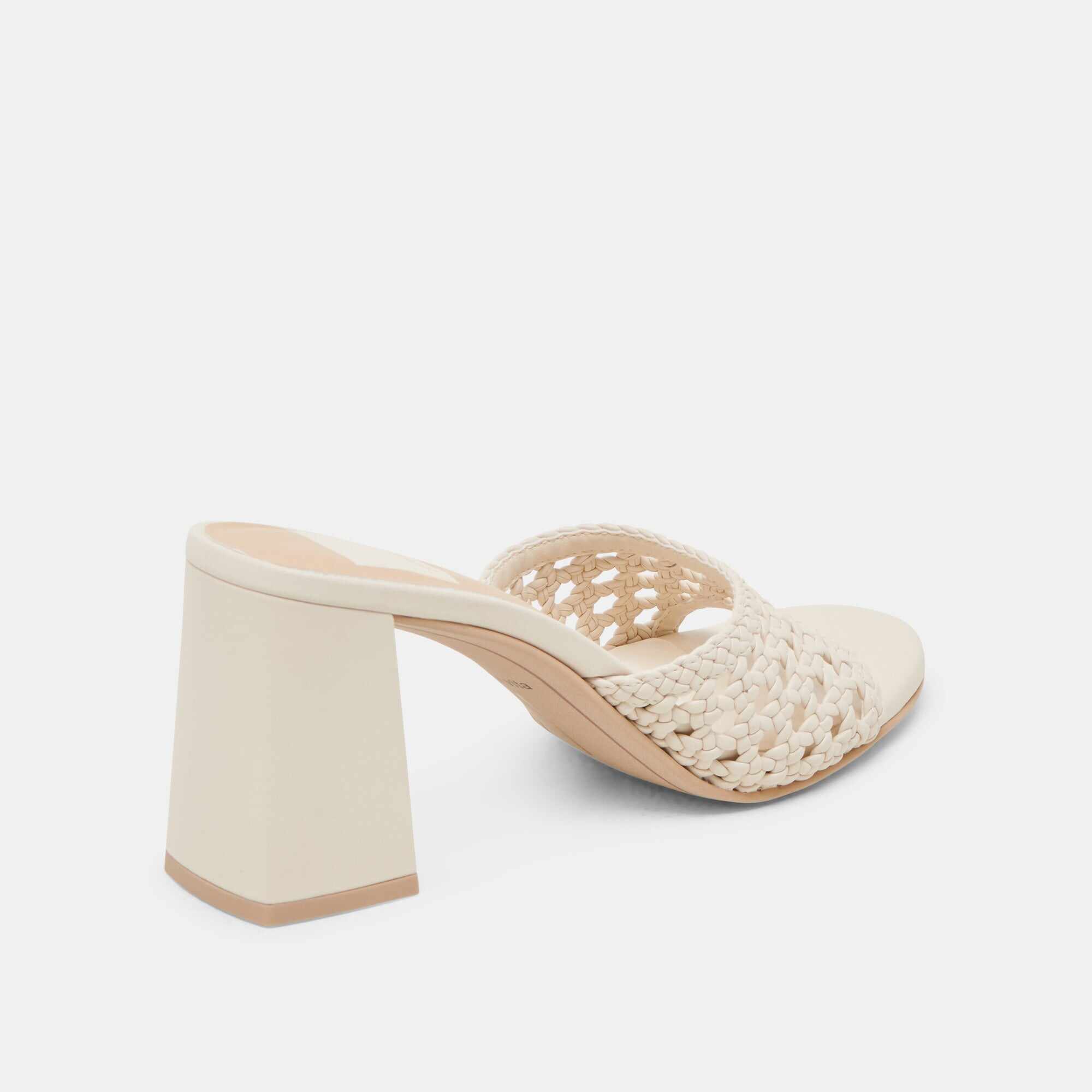 MARGOE HEELS CREME WOVEN STELLA