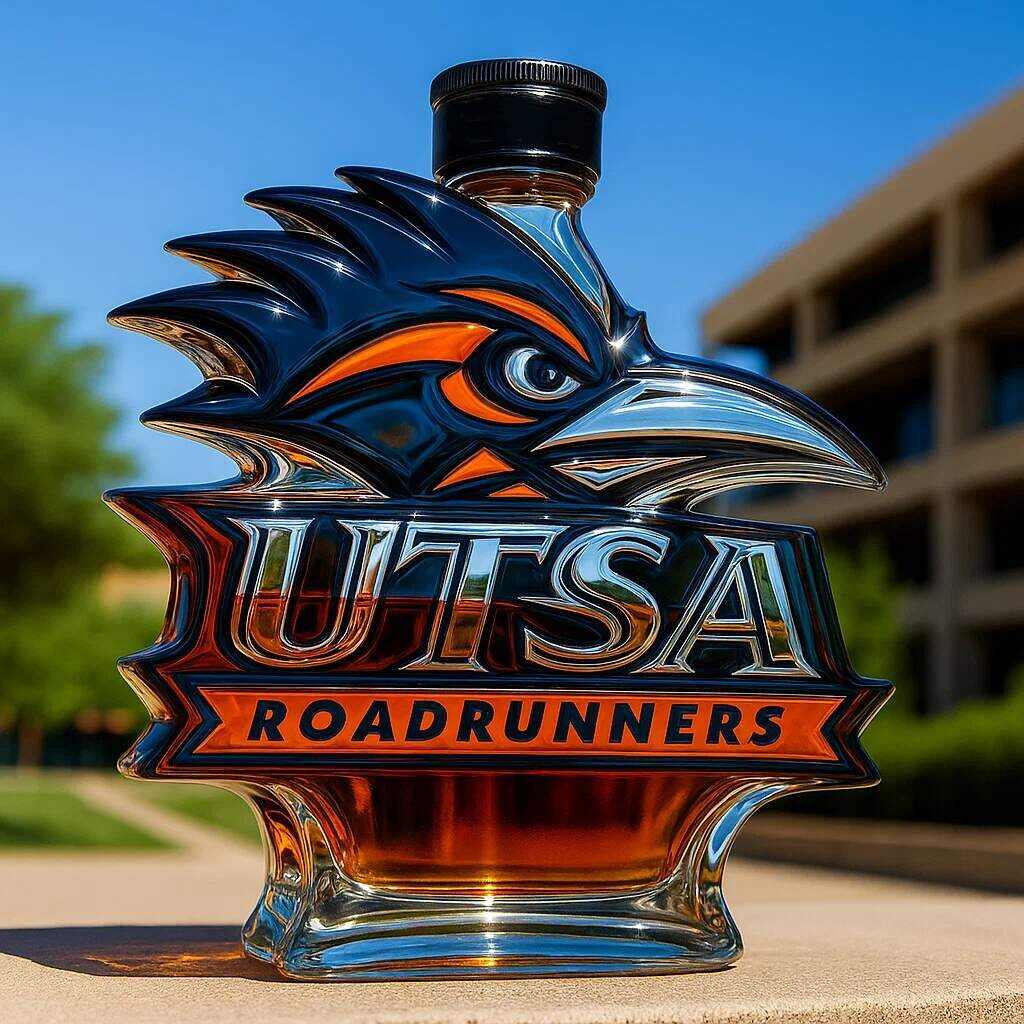 UTSA Roadrunners Whisky Bottle