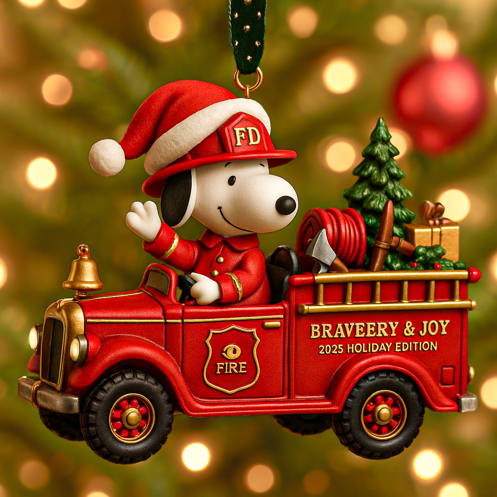 SNP Holiday Edition Fire Truck Ornament