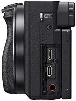 Sony Alpha a6400 Mirrorless Camera: Compact APS-C Interchangeable Lens Digital Camera with Real-Time Eye Auto Focus, 4K Video, Flip Screen & 16-50mm Lens - E Mount Compatible - ILCE-6400L/B, Black