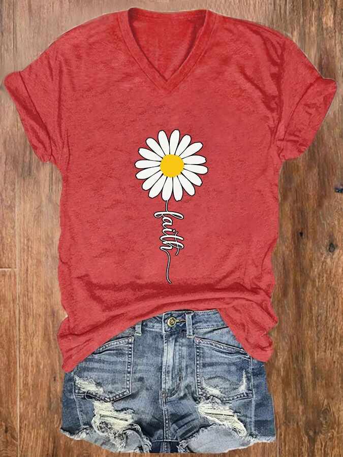 Women's Faith Printed T-shirt