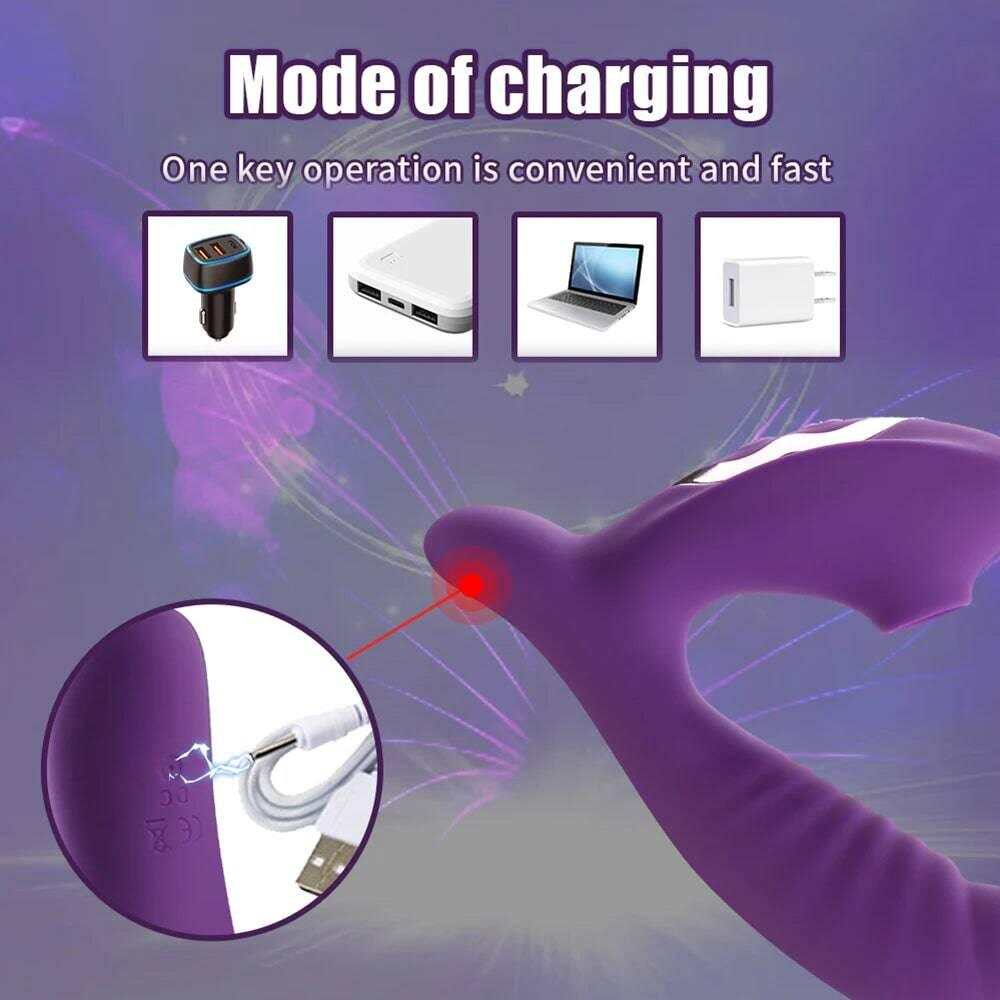 G-Spot Dildo Vibrator – Clit Sucker with 9 Oral Sucking Modes