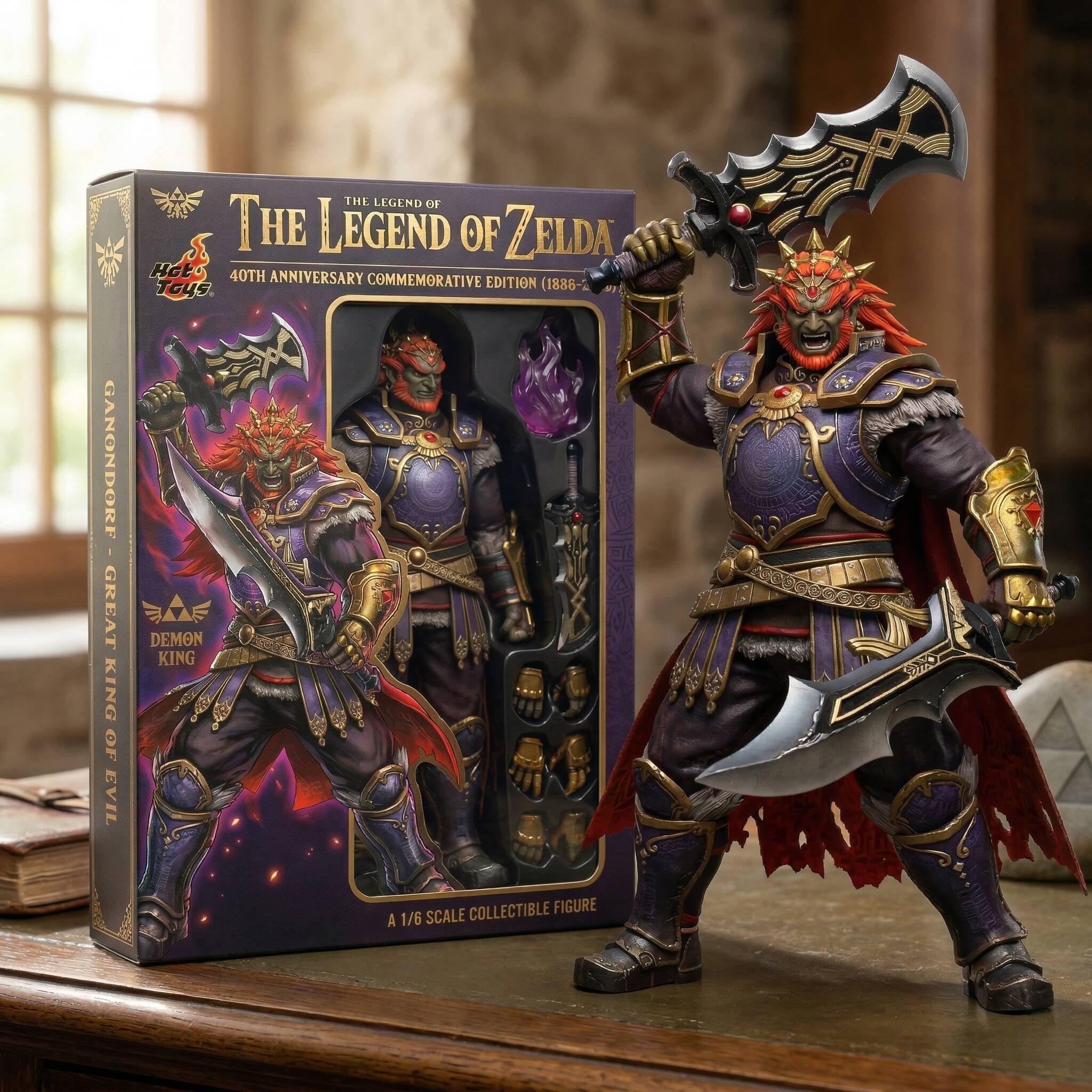⚔️The Legend of Zelda 40th Anniversary Hot Toys Scale Collectible Figure（1986-2026）