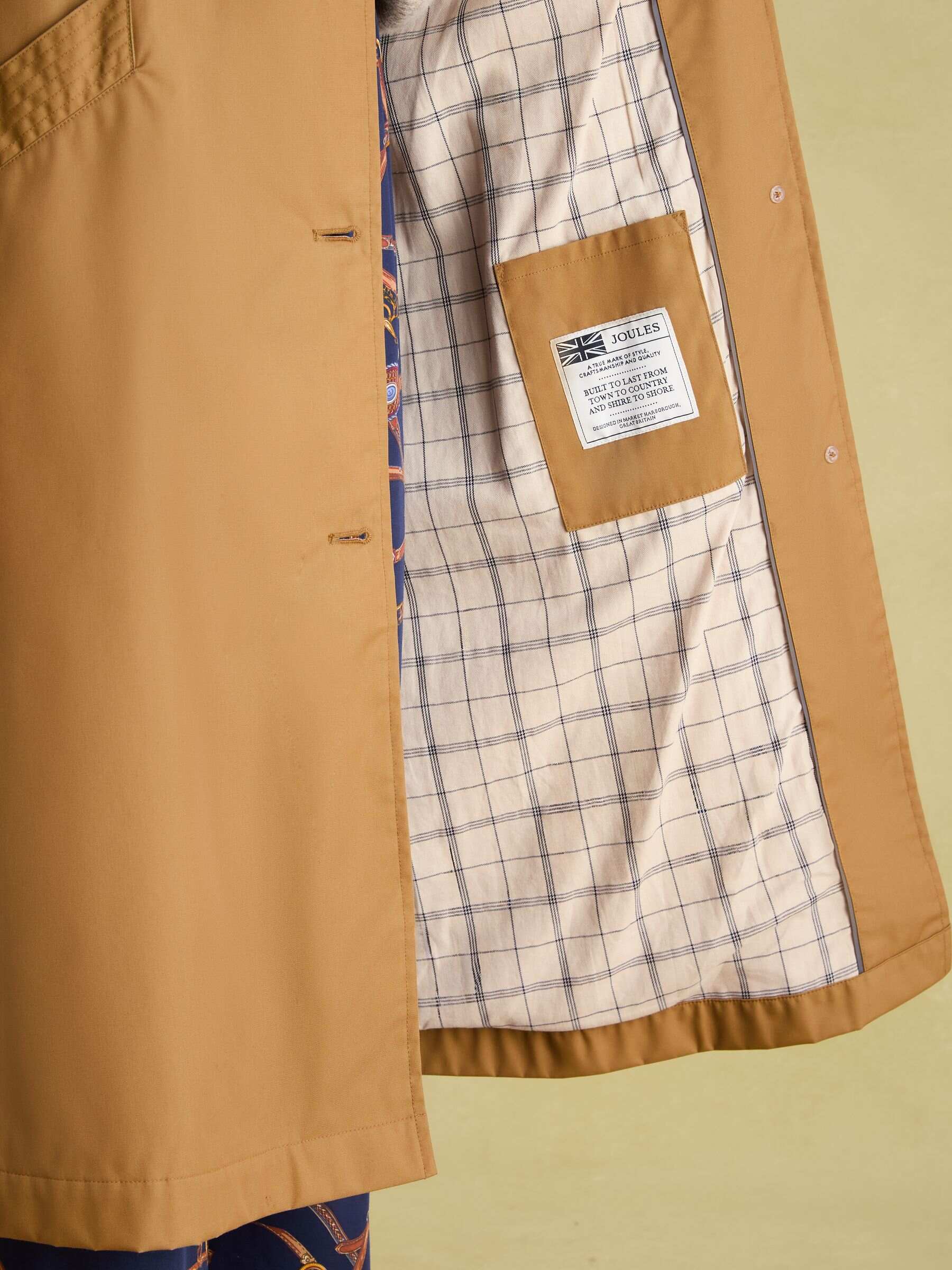 Epwell Brown Waterproof Belted Trench Coat