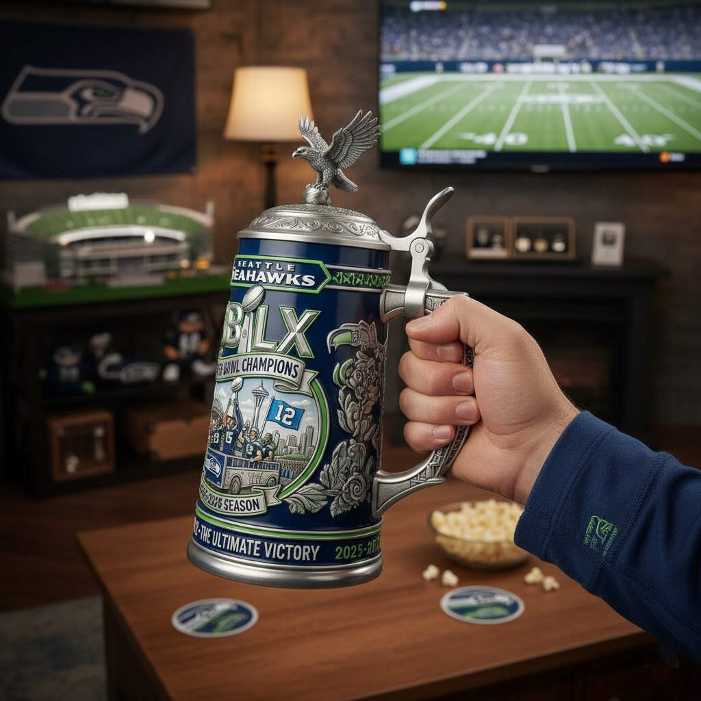 Seattle Seahawks Super Bowl LX Champions Stein 🏆🦅