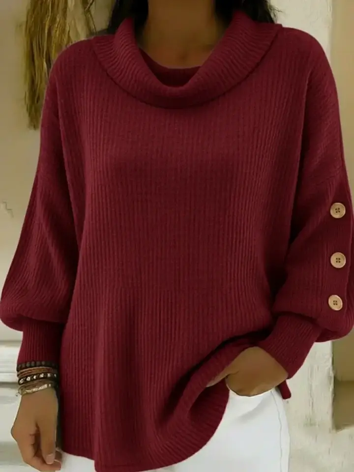 🔥Summer Arrivals🌟Women's Vintage Buttoned-sleeve Sweater