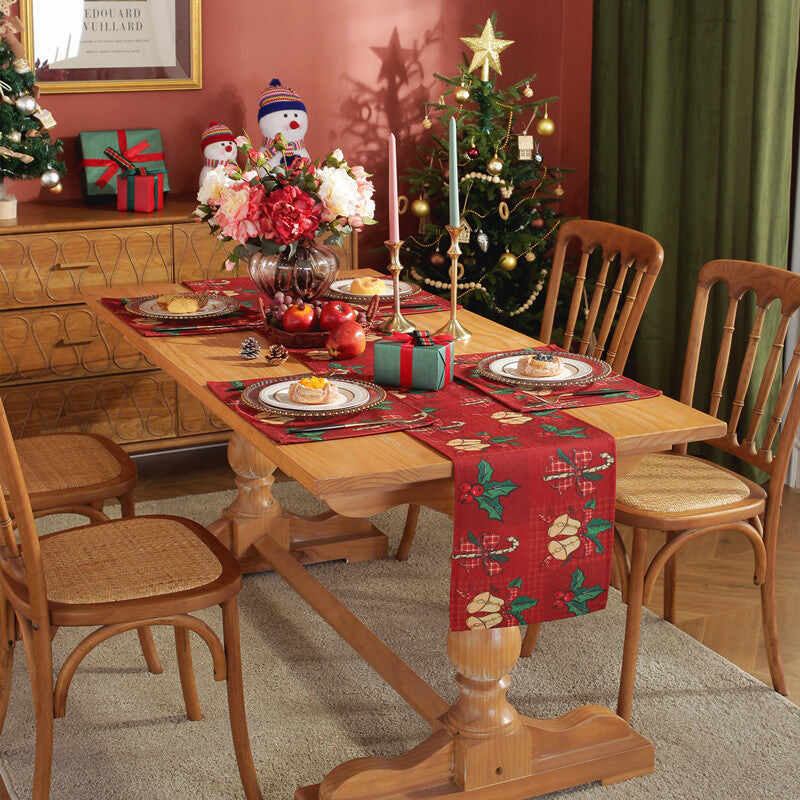 Merry Christmas Holiday Table Runner