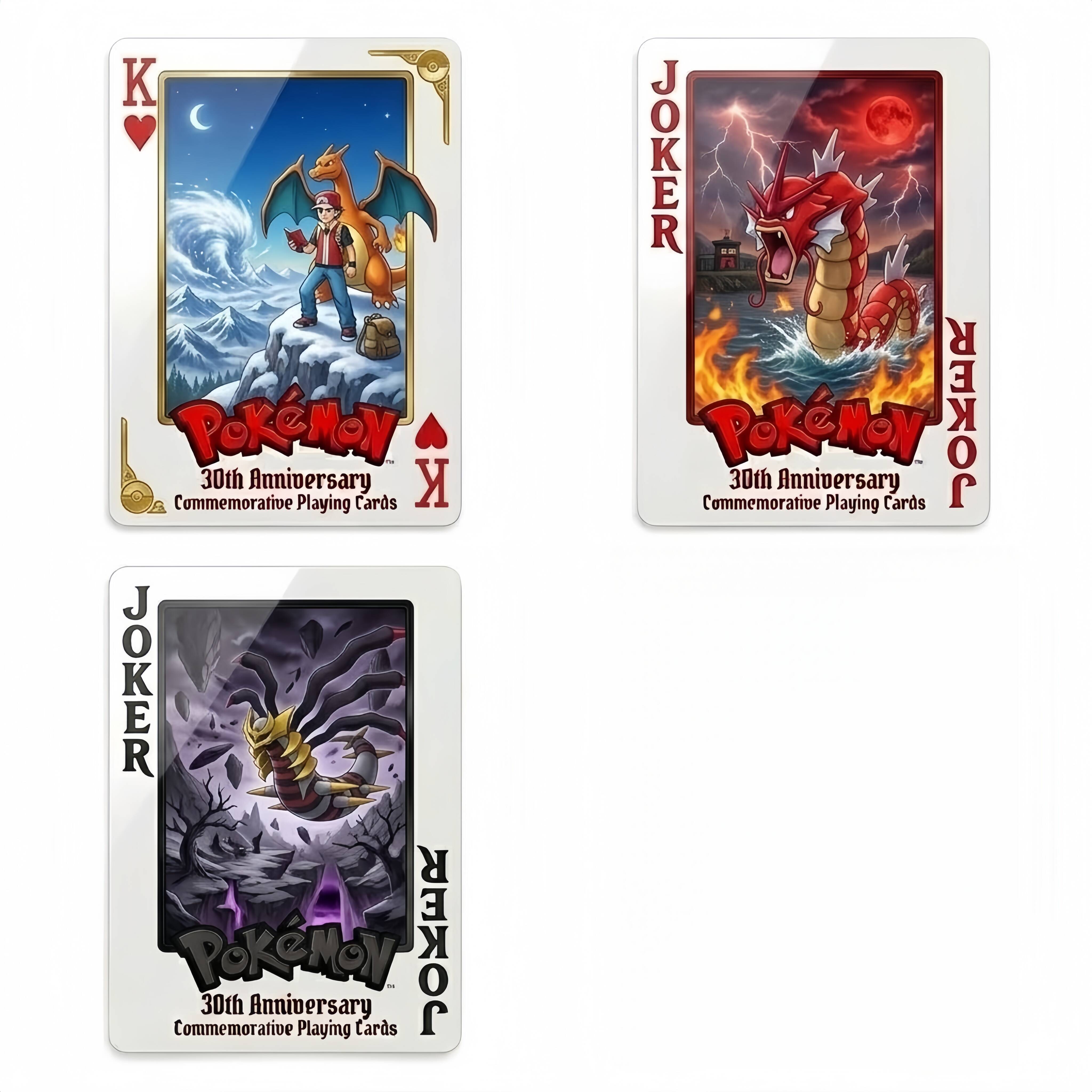 Pokémon 30th Anniversary Commemorative Edition Playing Cards—54 CARDS