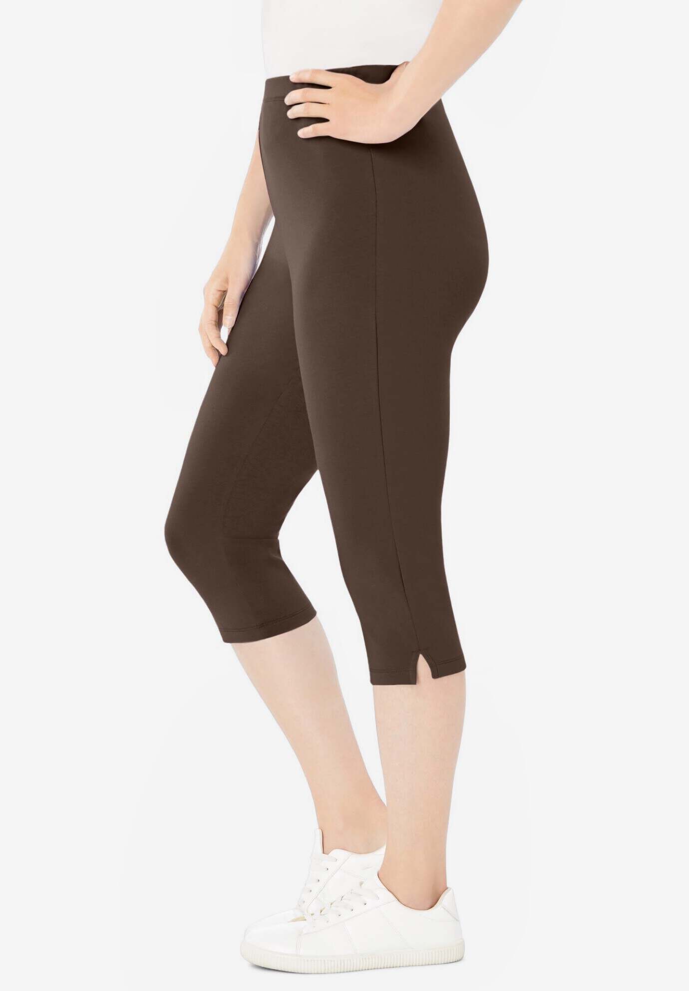 Stretch Cotton Capri Legging