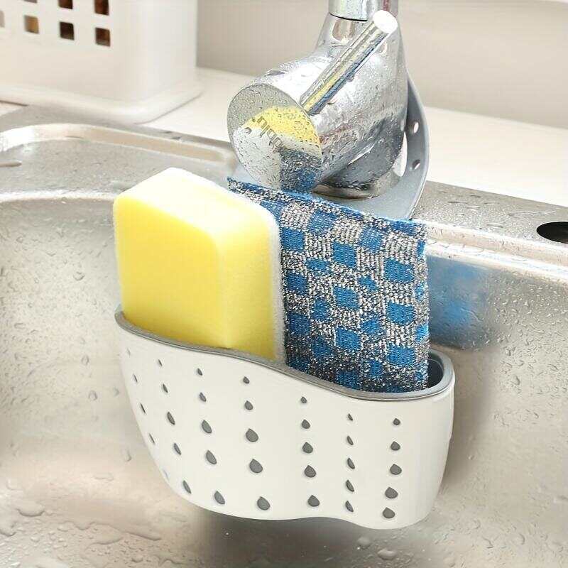1pc Kitchen Sink Hanging Bag - Organize Your Drain, Faucet, and Dish Cloths with this Convenient Storage Solution