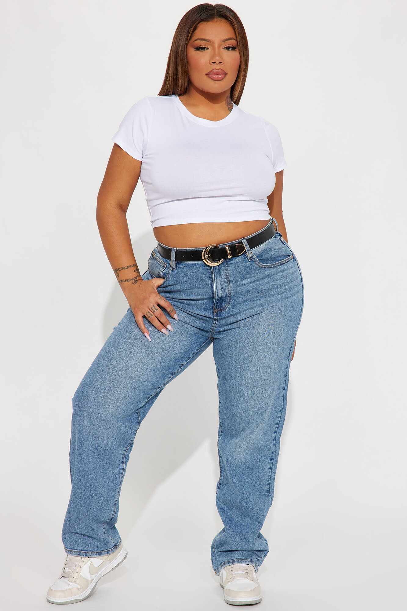 Nova 90s Straight Leg Jeans - Vintage Blue Wash
