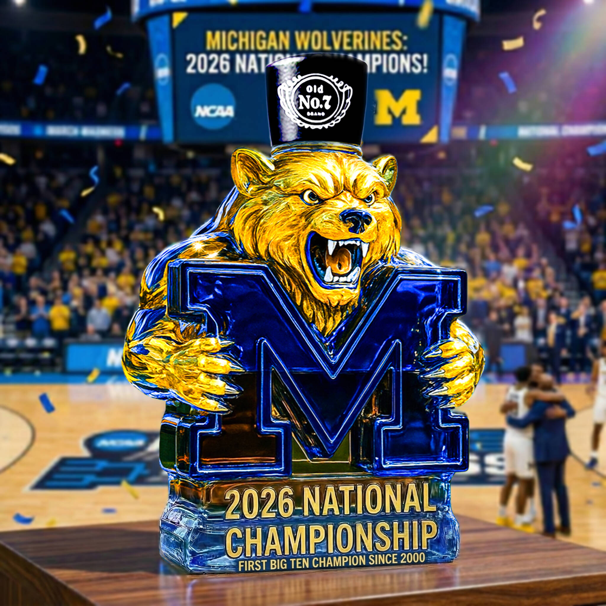 MICHIGAN CHAMPIONSHIP  Whiskey Bottle💙