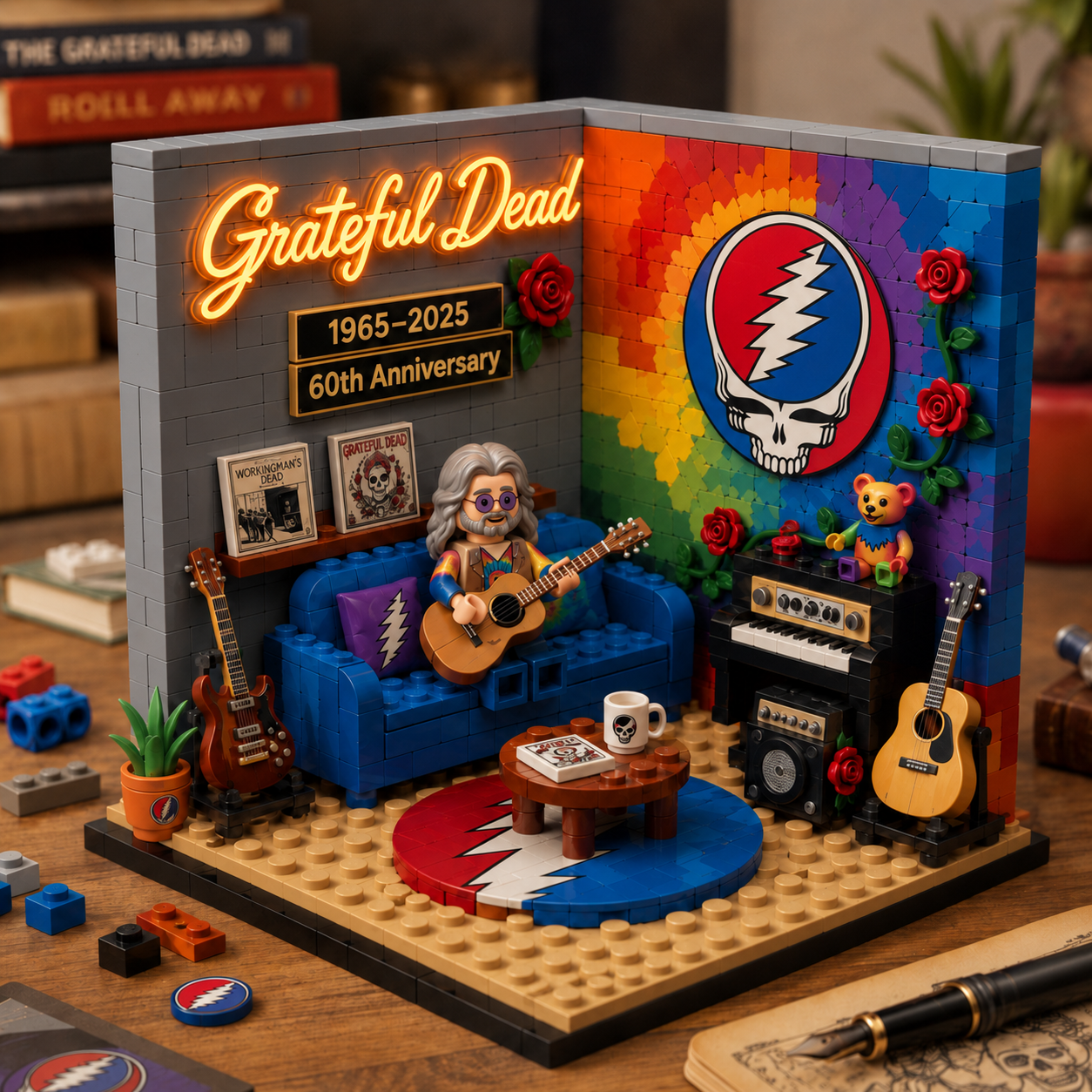 Electric Rose 60th Anniversary Music Room Building Set