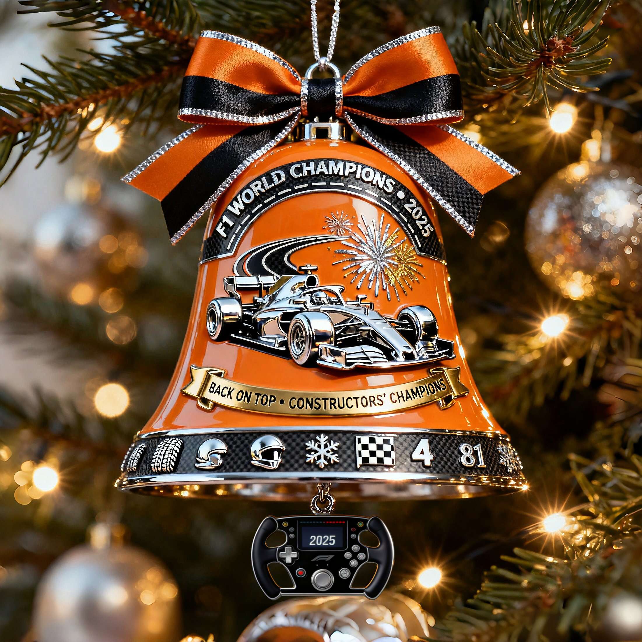 2025 Constructors’ Champion Bell Ornament