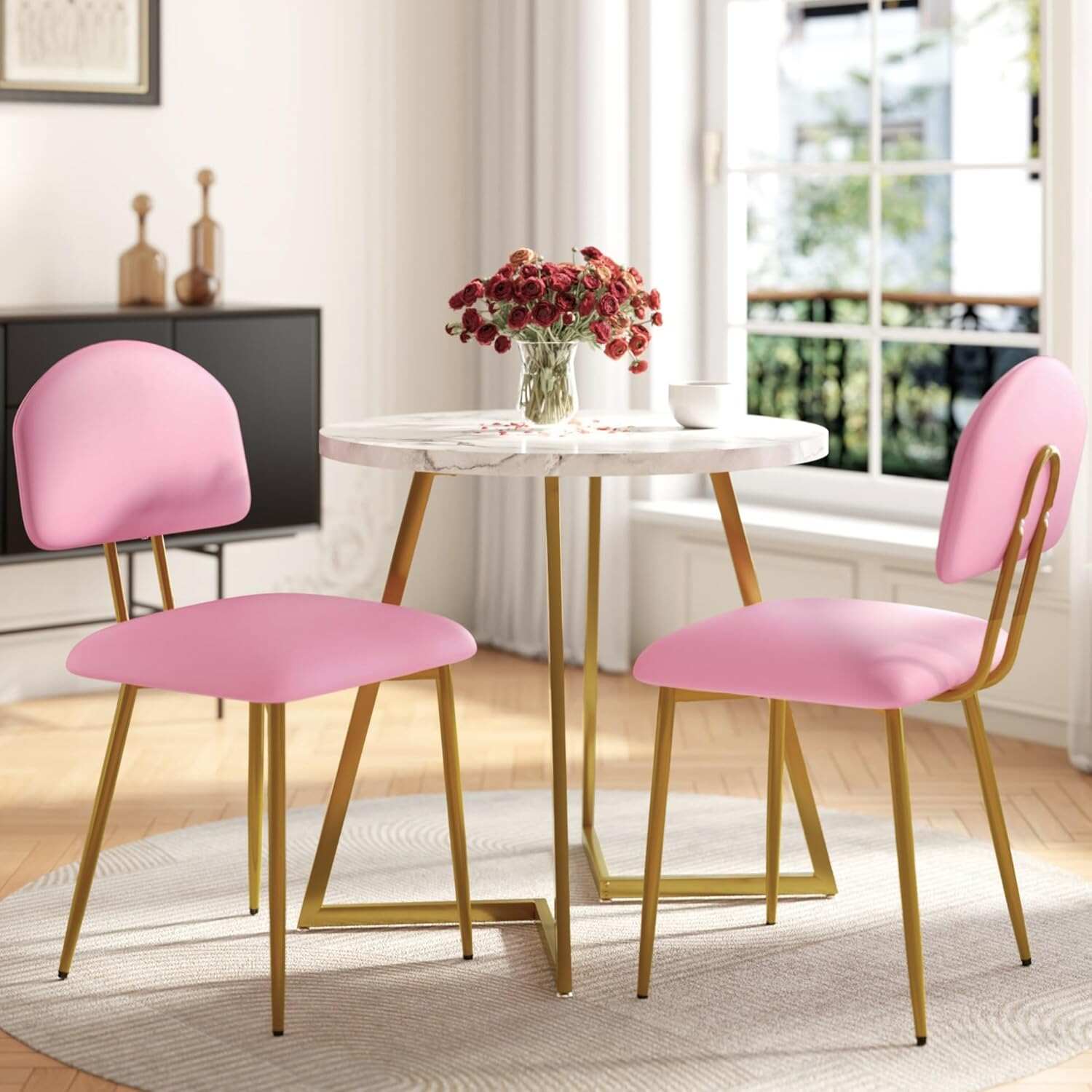 VECELO Dining Chairs Set of 2