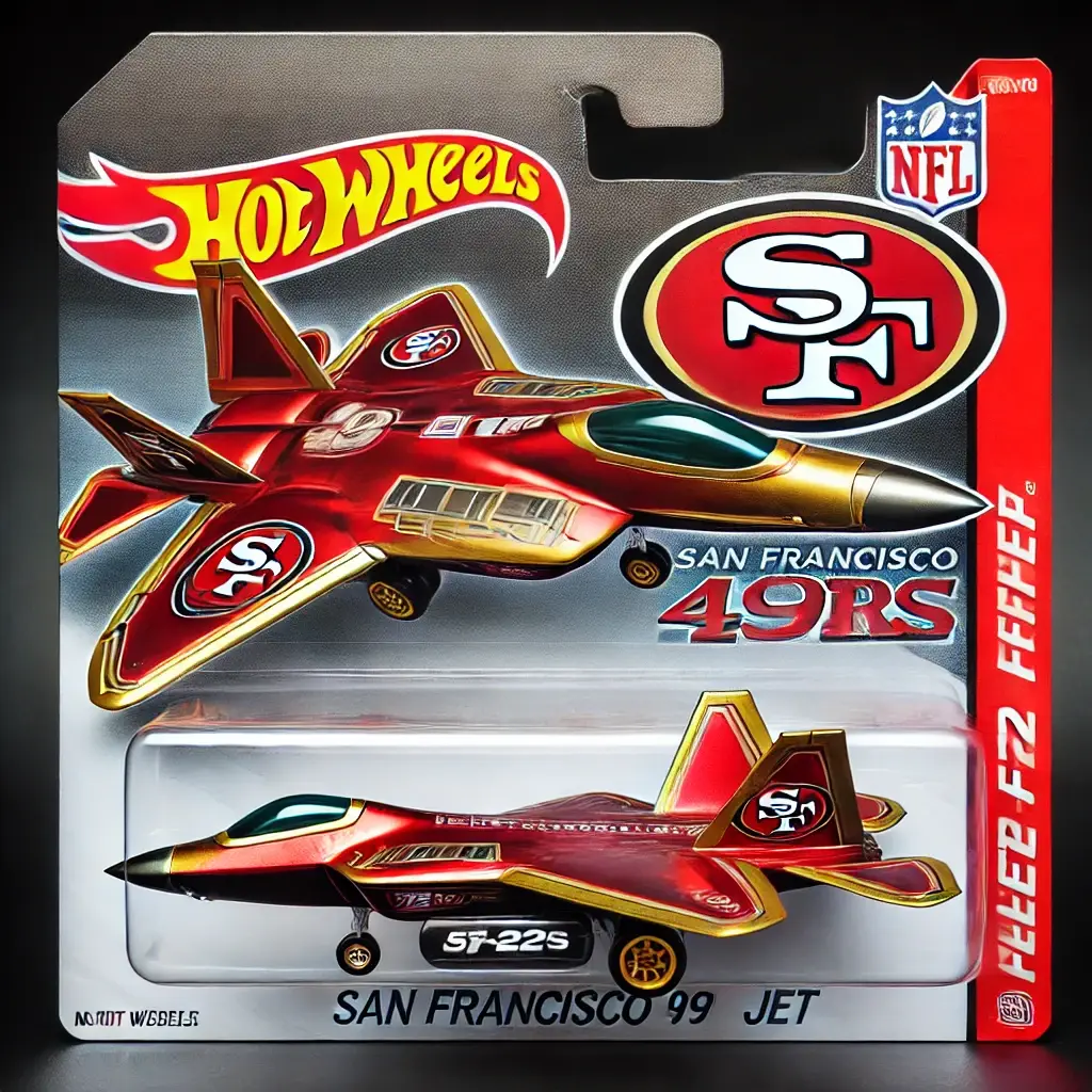 Hot Wheels x NFL F-22 Fighter