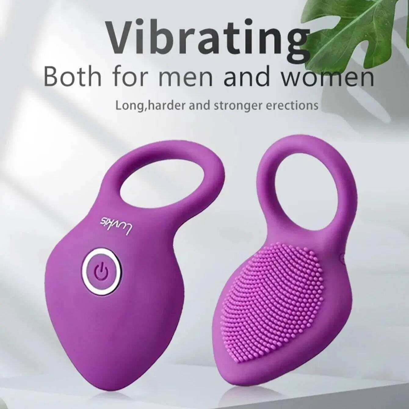 Clitoris Stimulator Orgasm Vibrator: Male Delay Ring